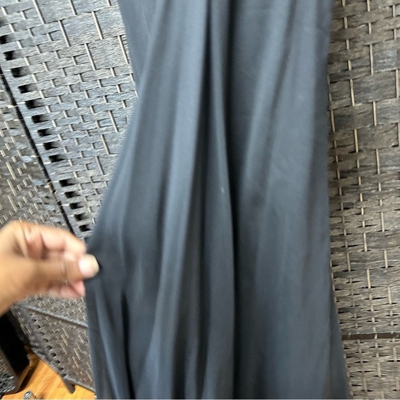 JS Collections black evening gown in black size 12 shoulder flower new - Picture 7 of 14